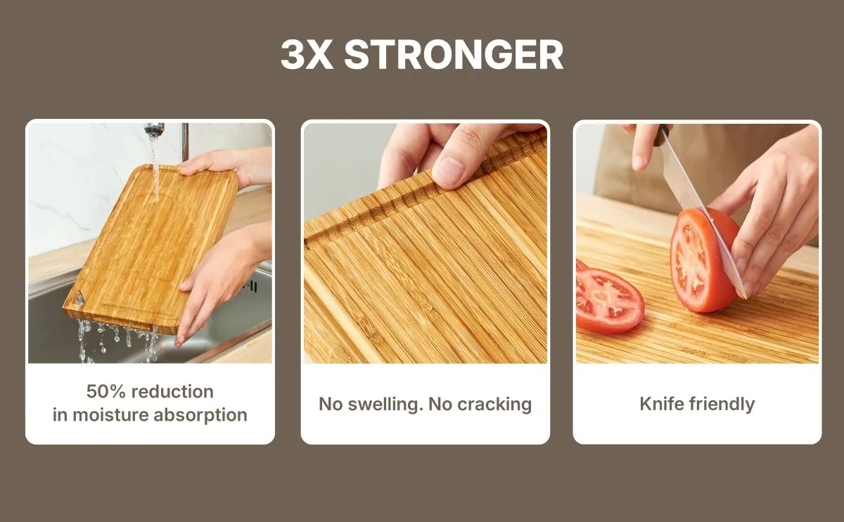 durable bamboo cutting board