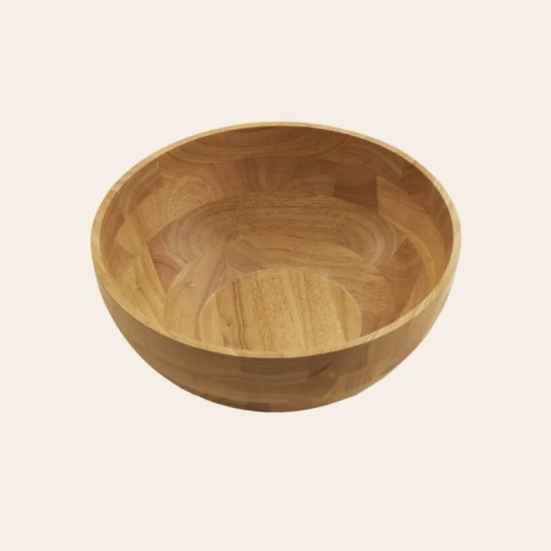 Acacia Wood Salad Bowl – Smooth Finish – 12 inch